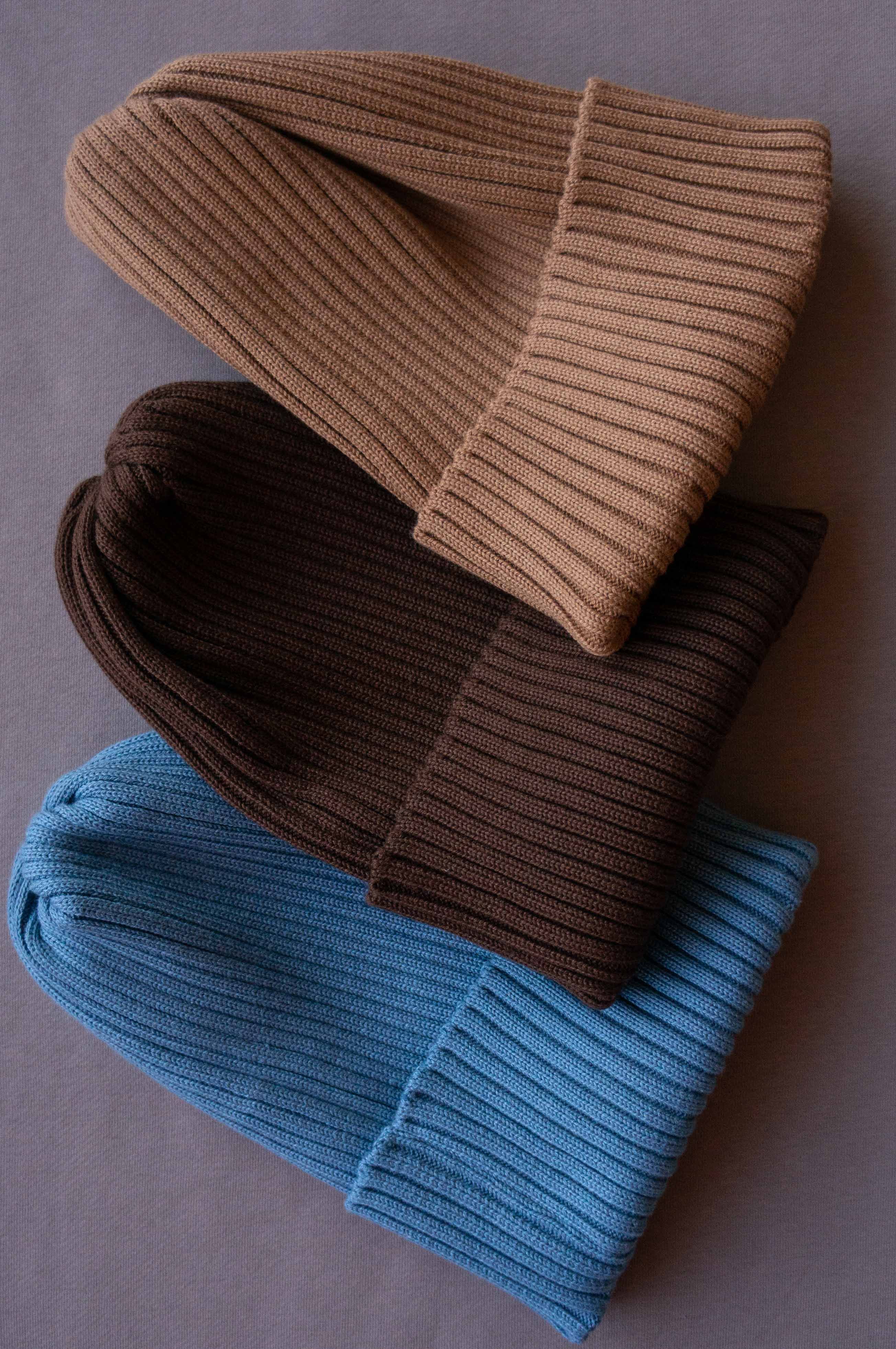 шапка детская серо-голубой S(0-1,5 года)