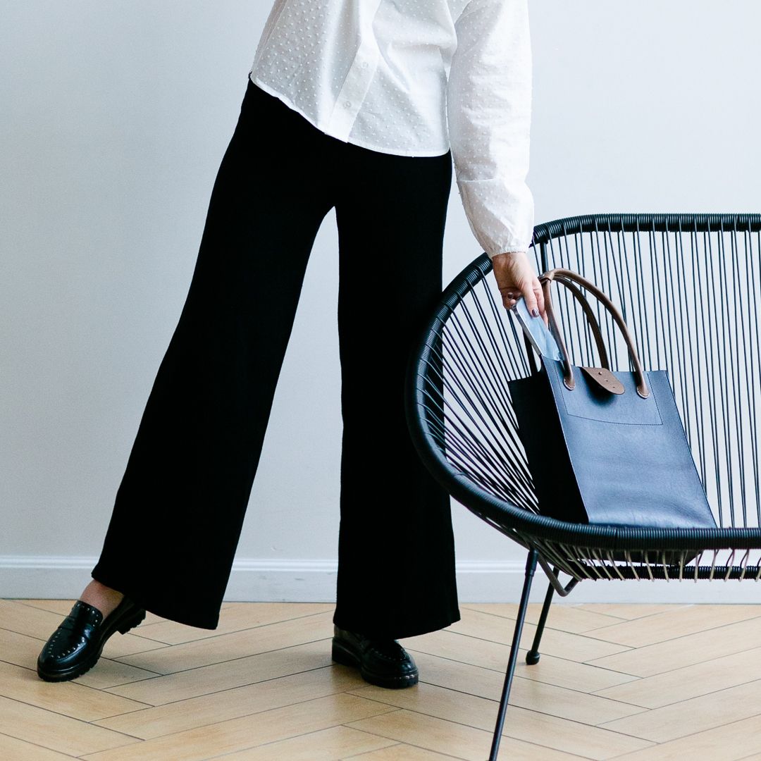 Брюки трикотаж черный XS-S