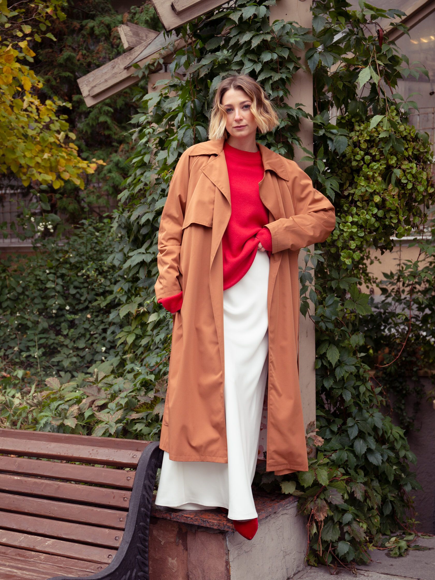 Тренч женский корица M-L