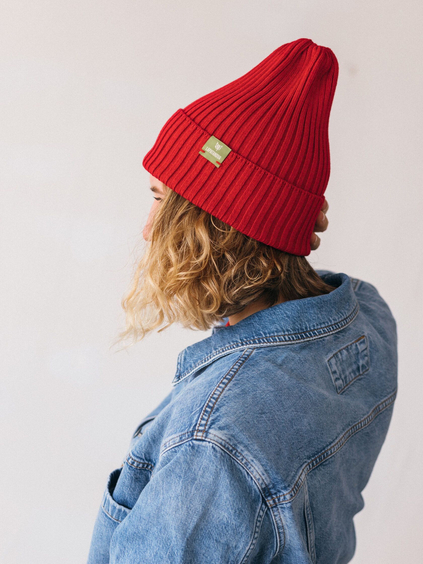 Шапка взрослая красный S-L