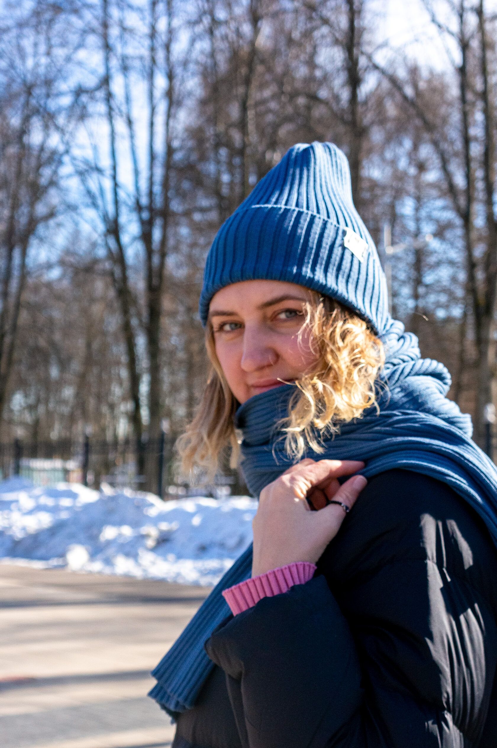 Шарф взрослый джинс undefined