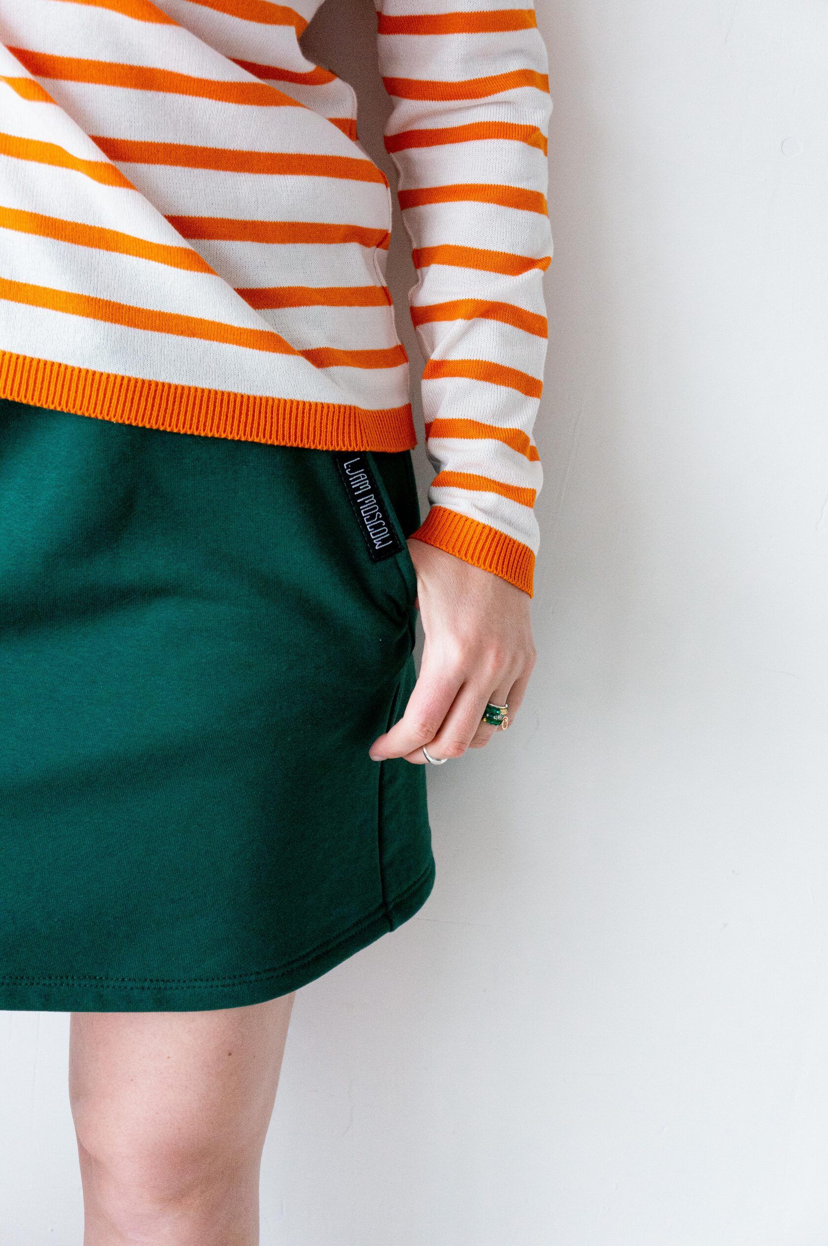 Тельняшка тонкая оранжевый XS-S