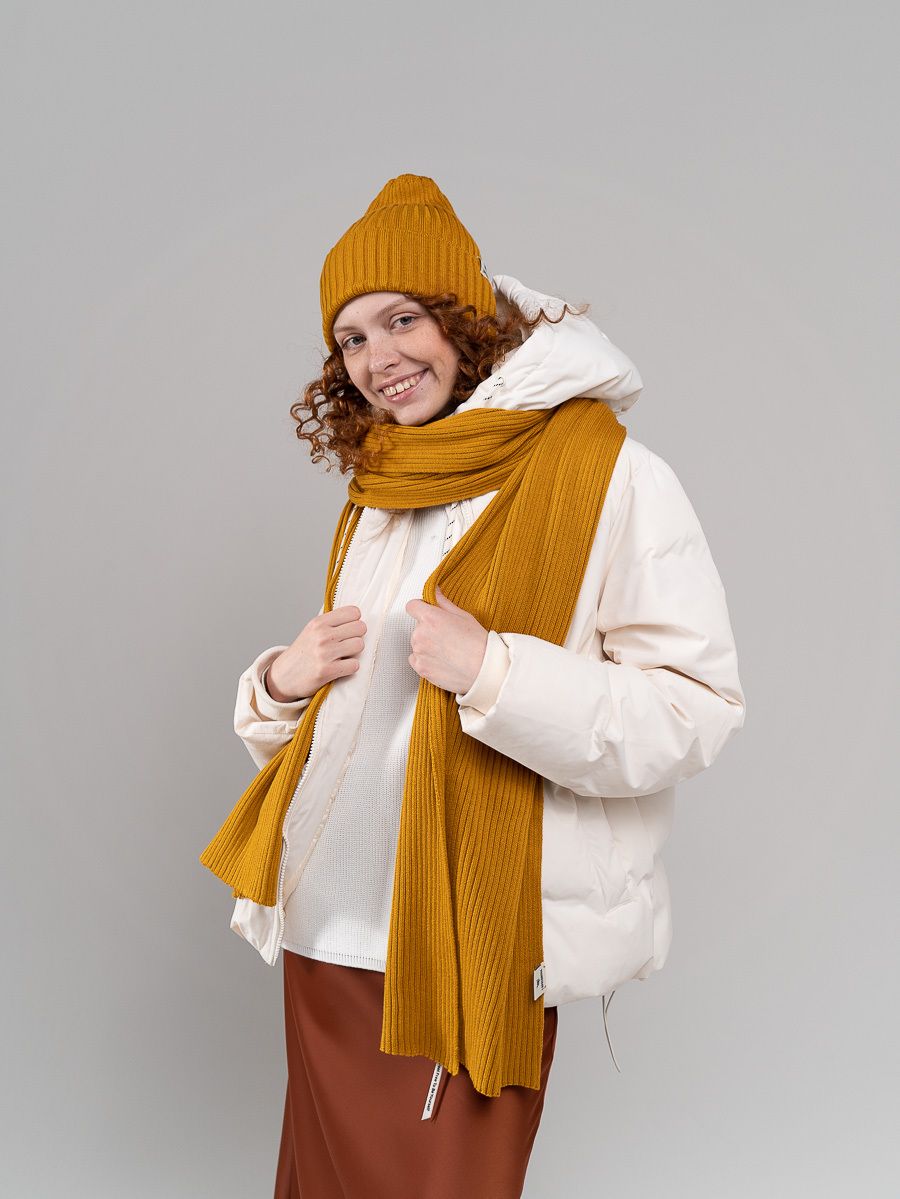 Шарф взрослый горчица undefined