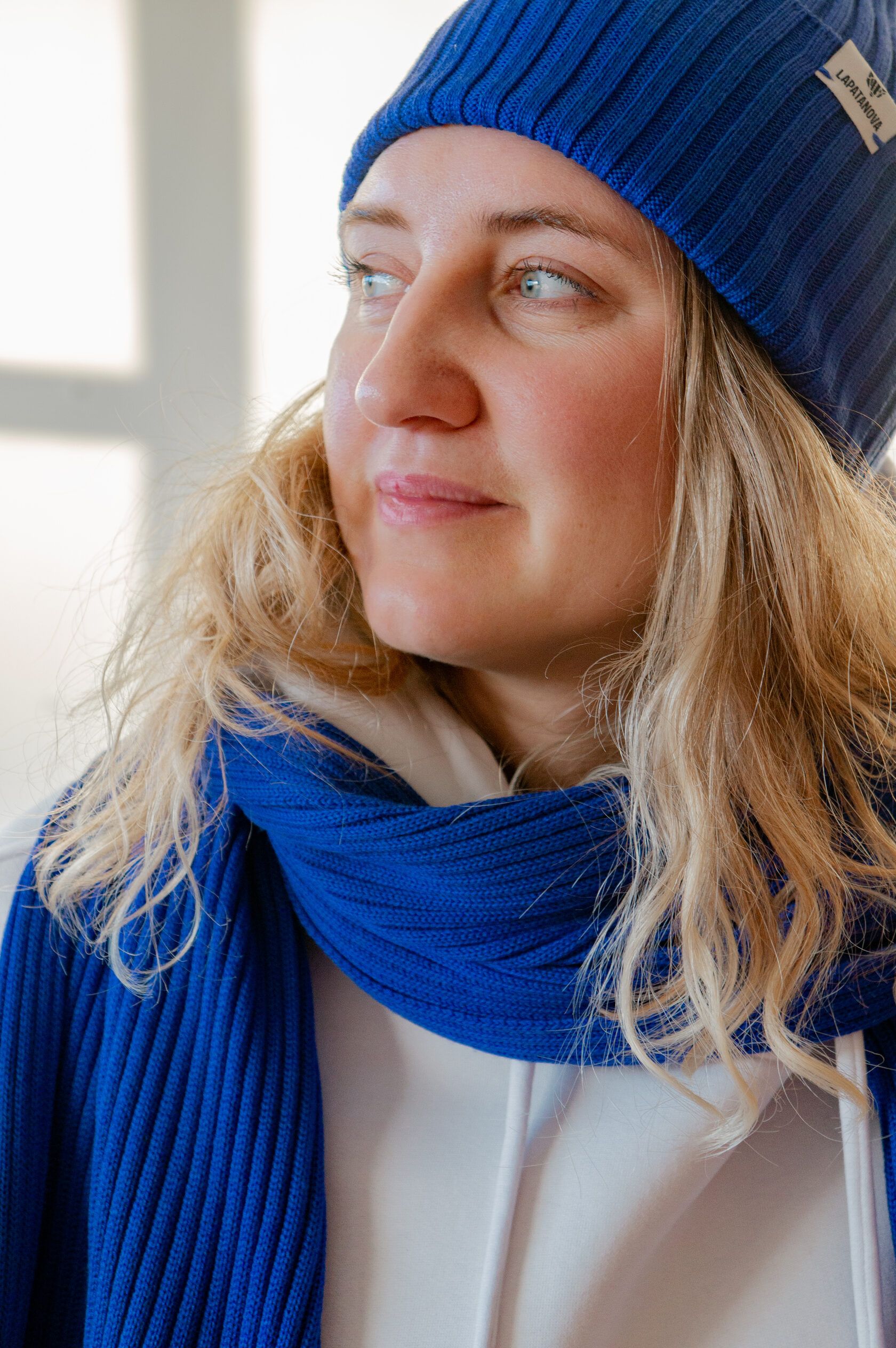 Шарф взрослый синий электрик undefined