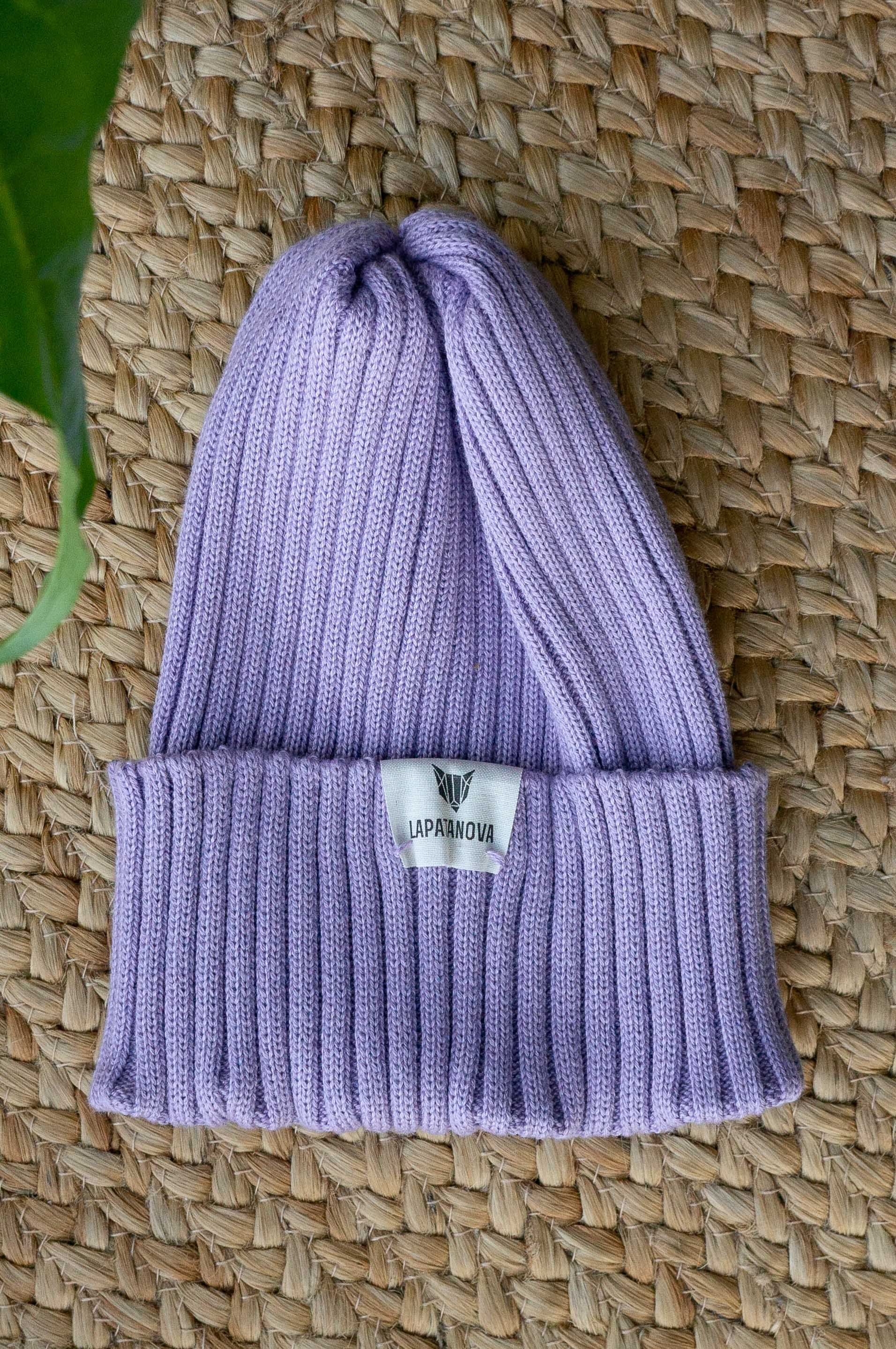 Шапка детская лаванда M(2-4 года)