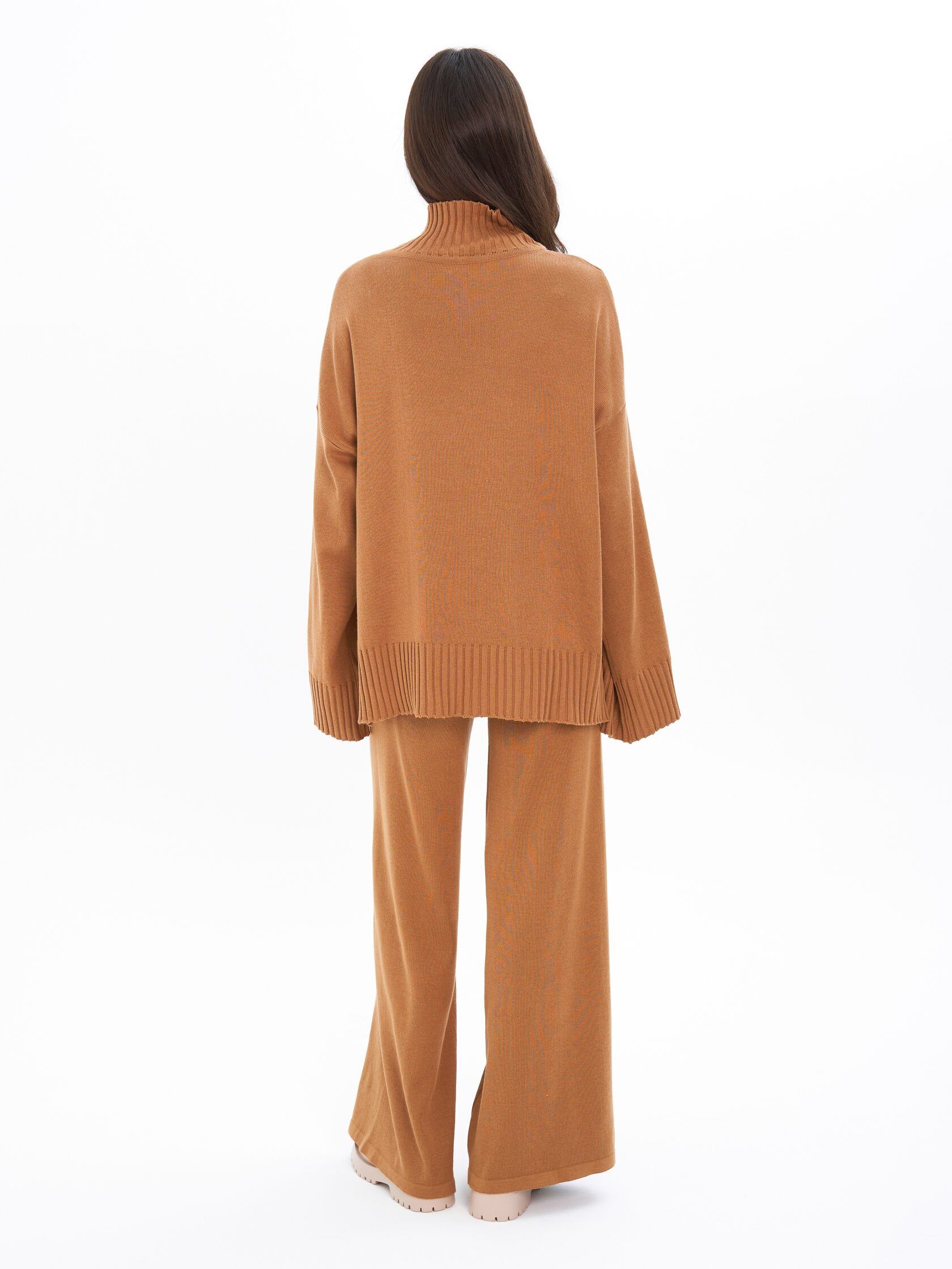 Брюки трикотаж орех XS-S