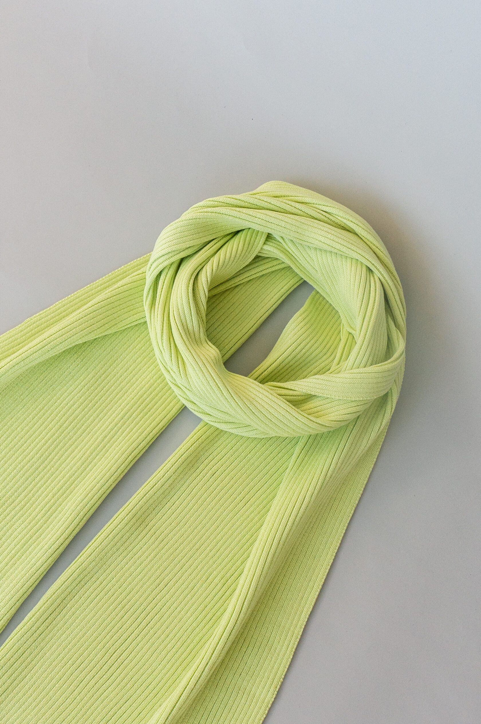 Шарф взрослый лайм S-L