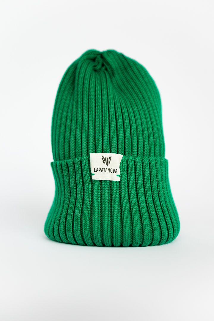 Шапка взрослая зеленый S-L