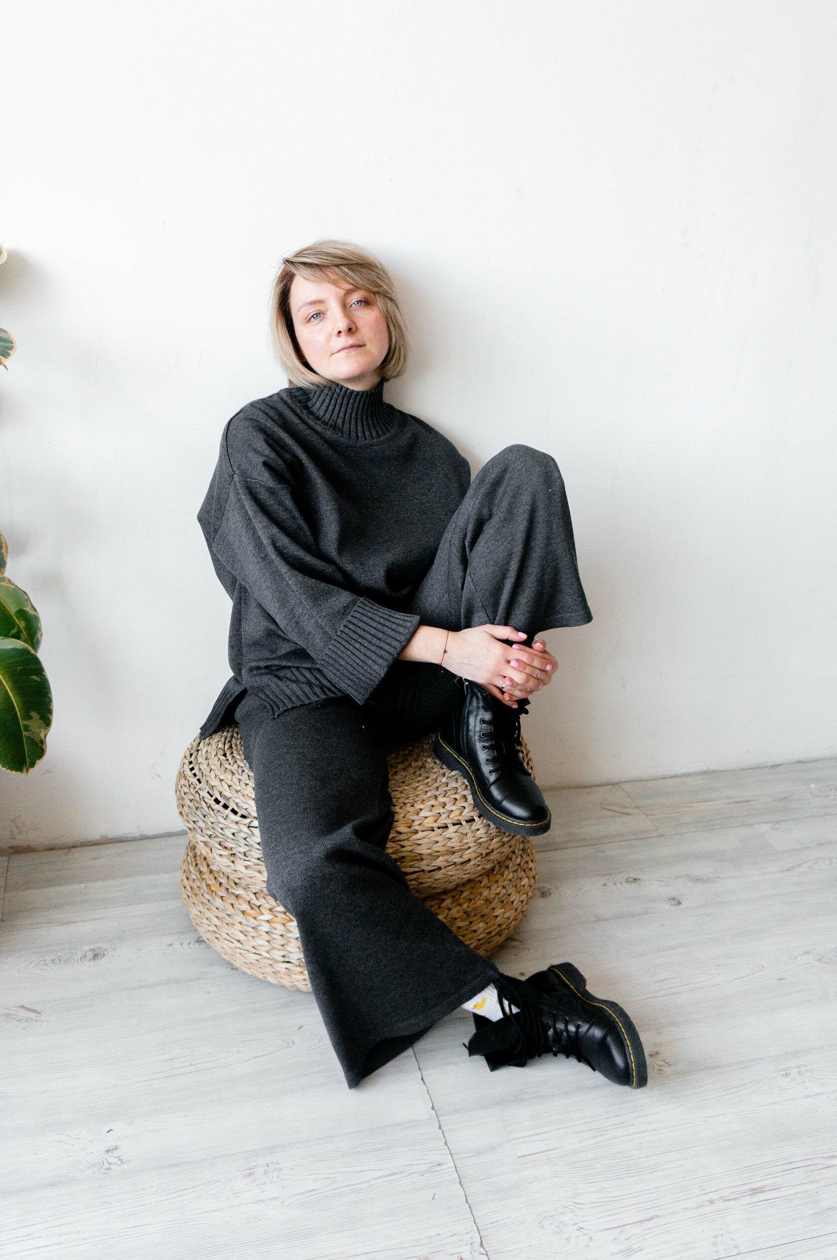 Брюки трикотаж маренго XS-S