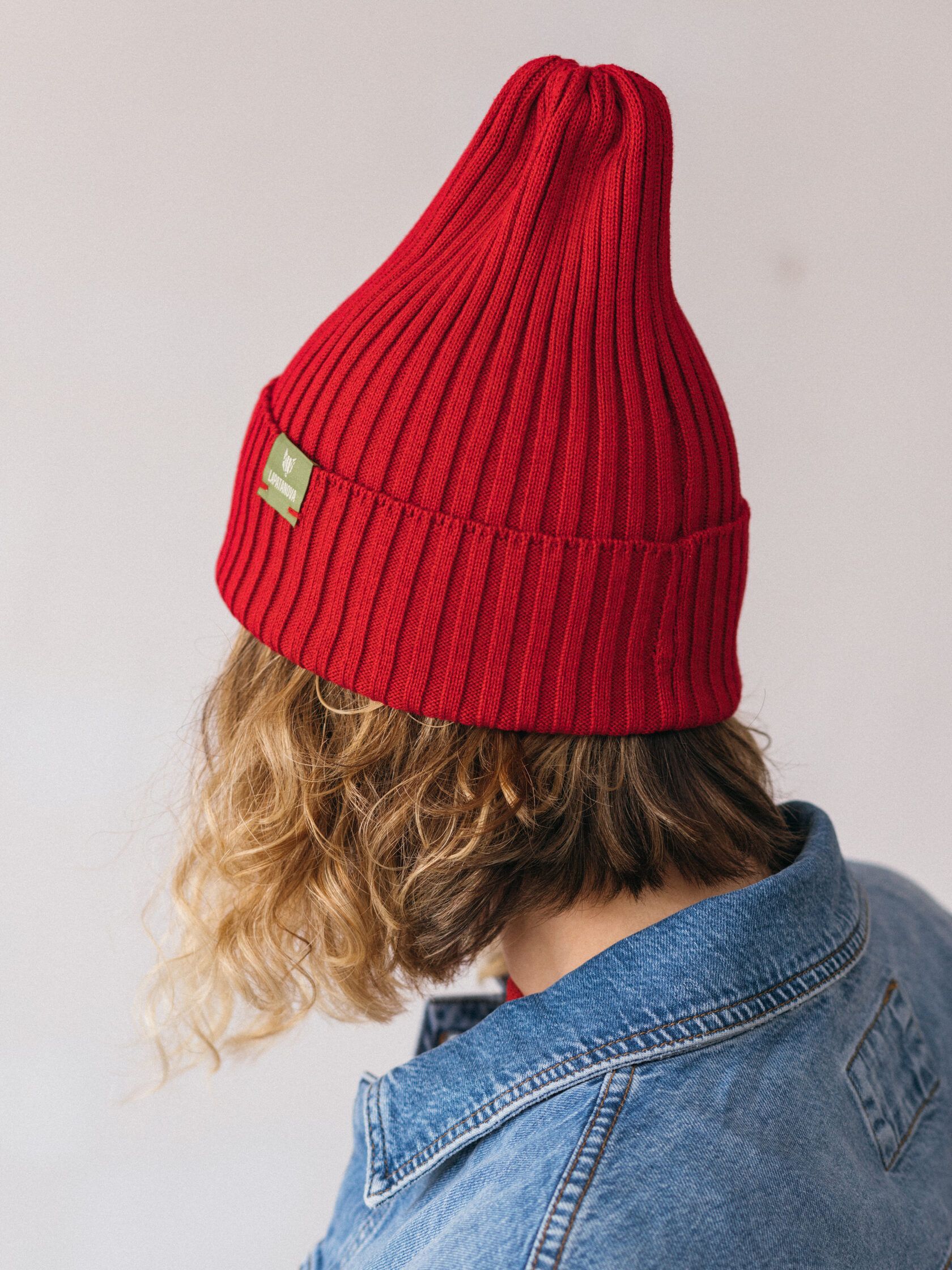 Шапка взрослая красный S-L