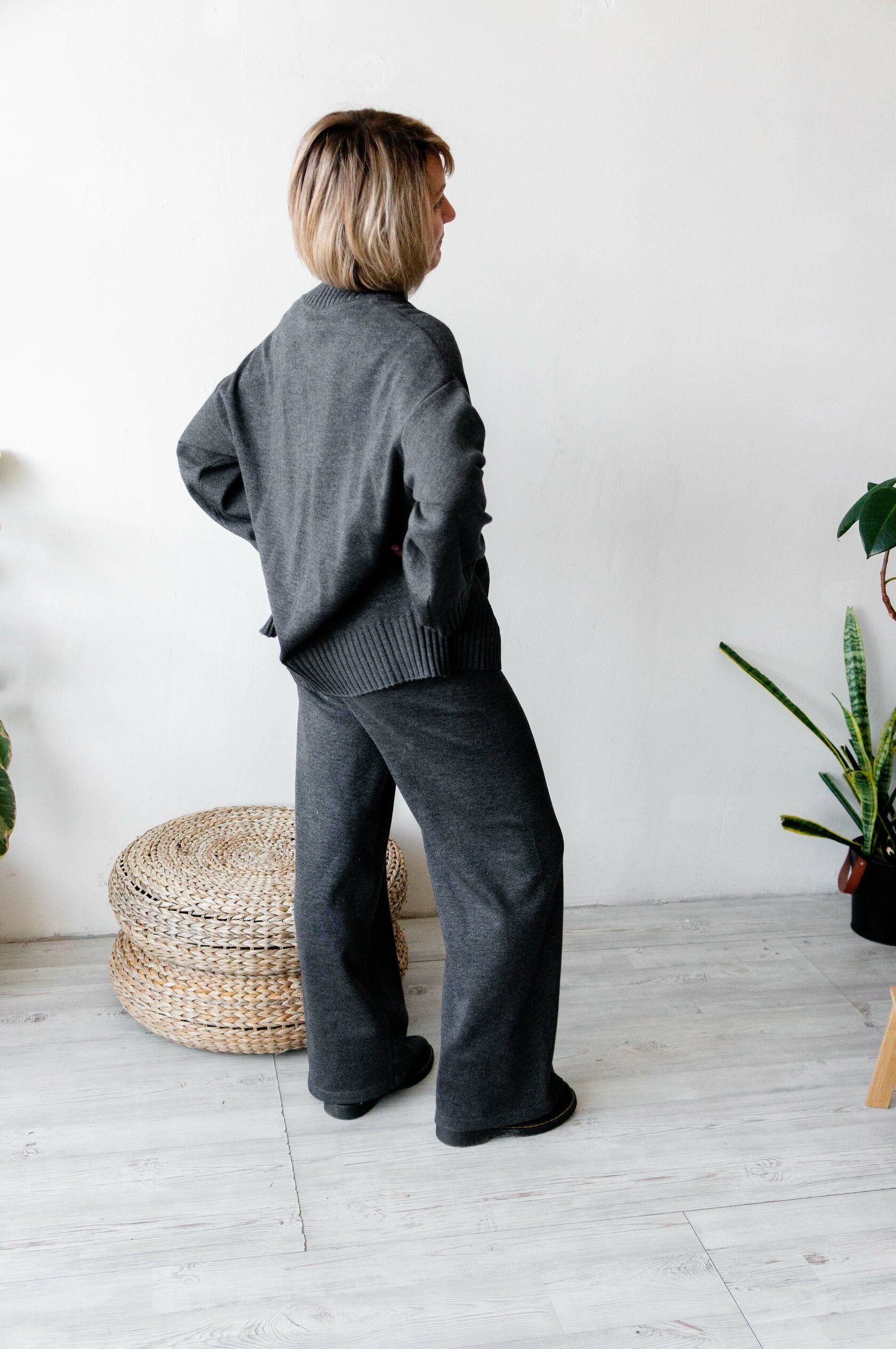 Брюки трикотаж маренго XS-S