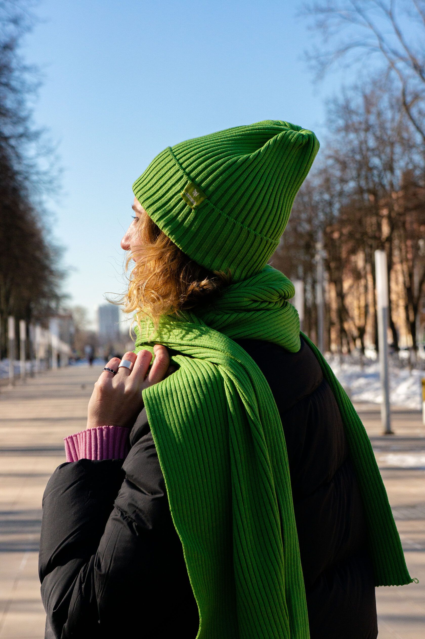 Шарф взрослый травяной undefined