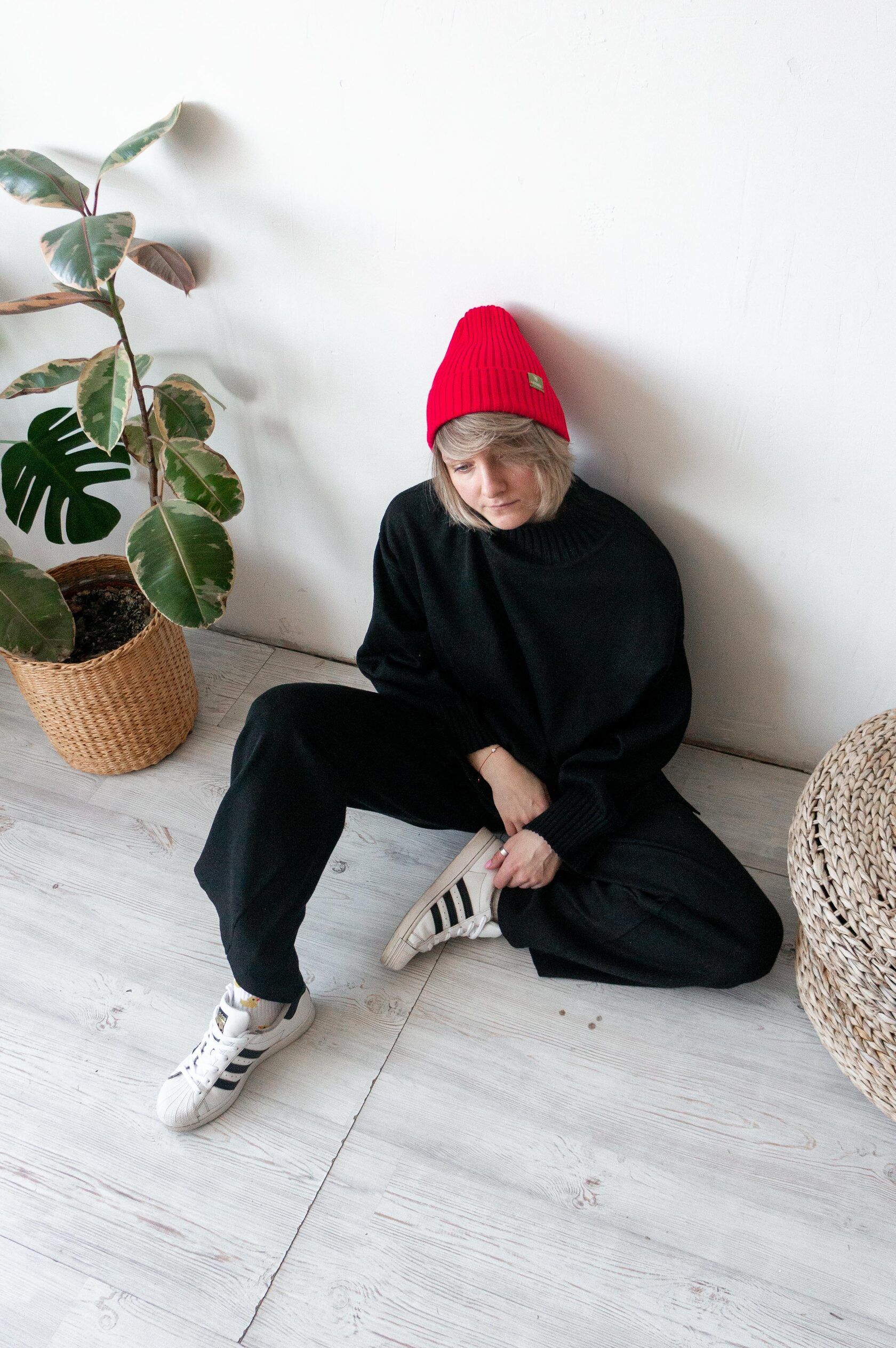 Свитер Кострома черный XS-S