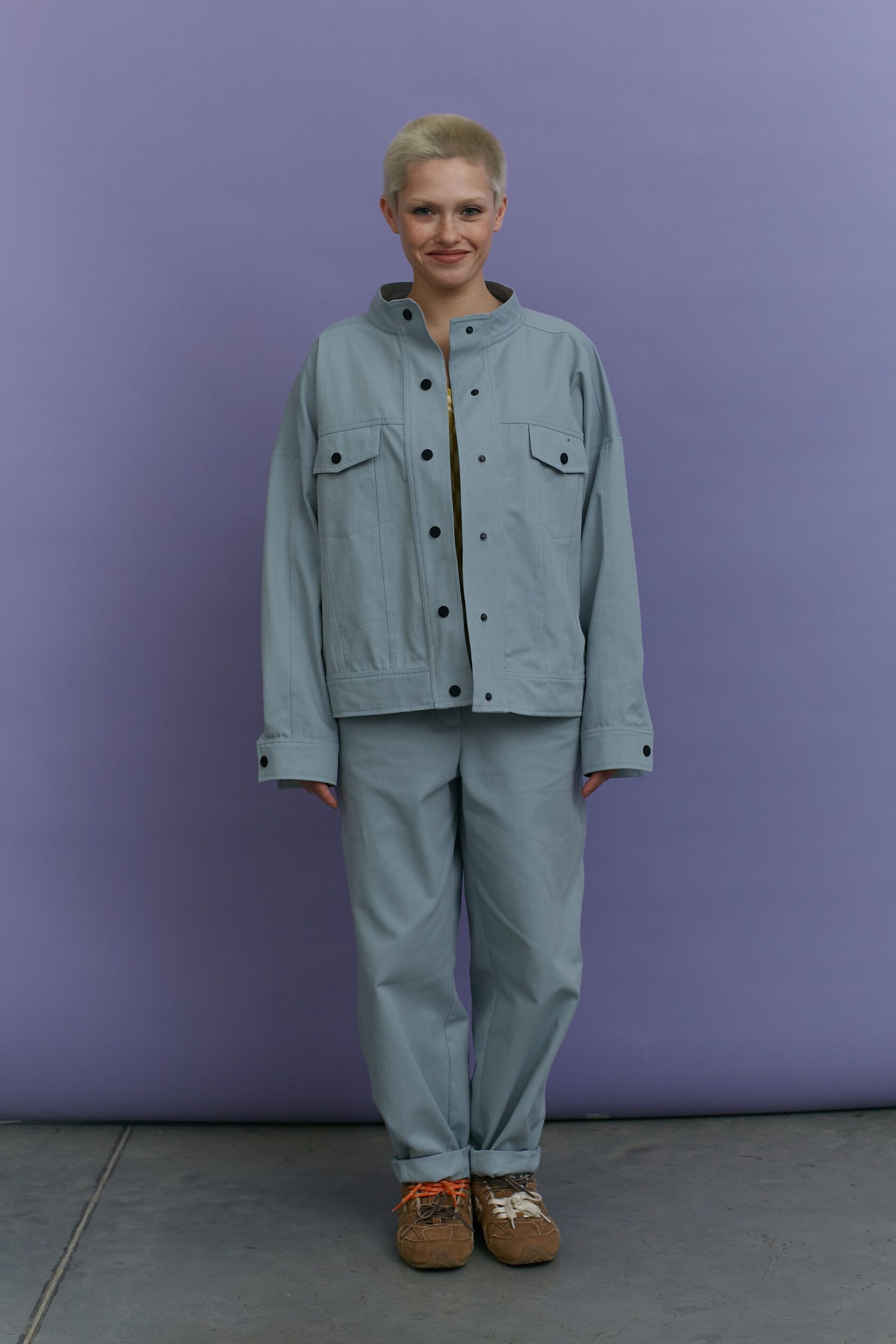 Джинсовка хлопковая голубой S-L