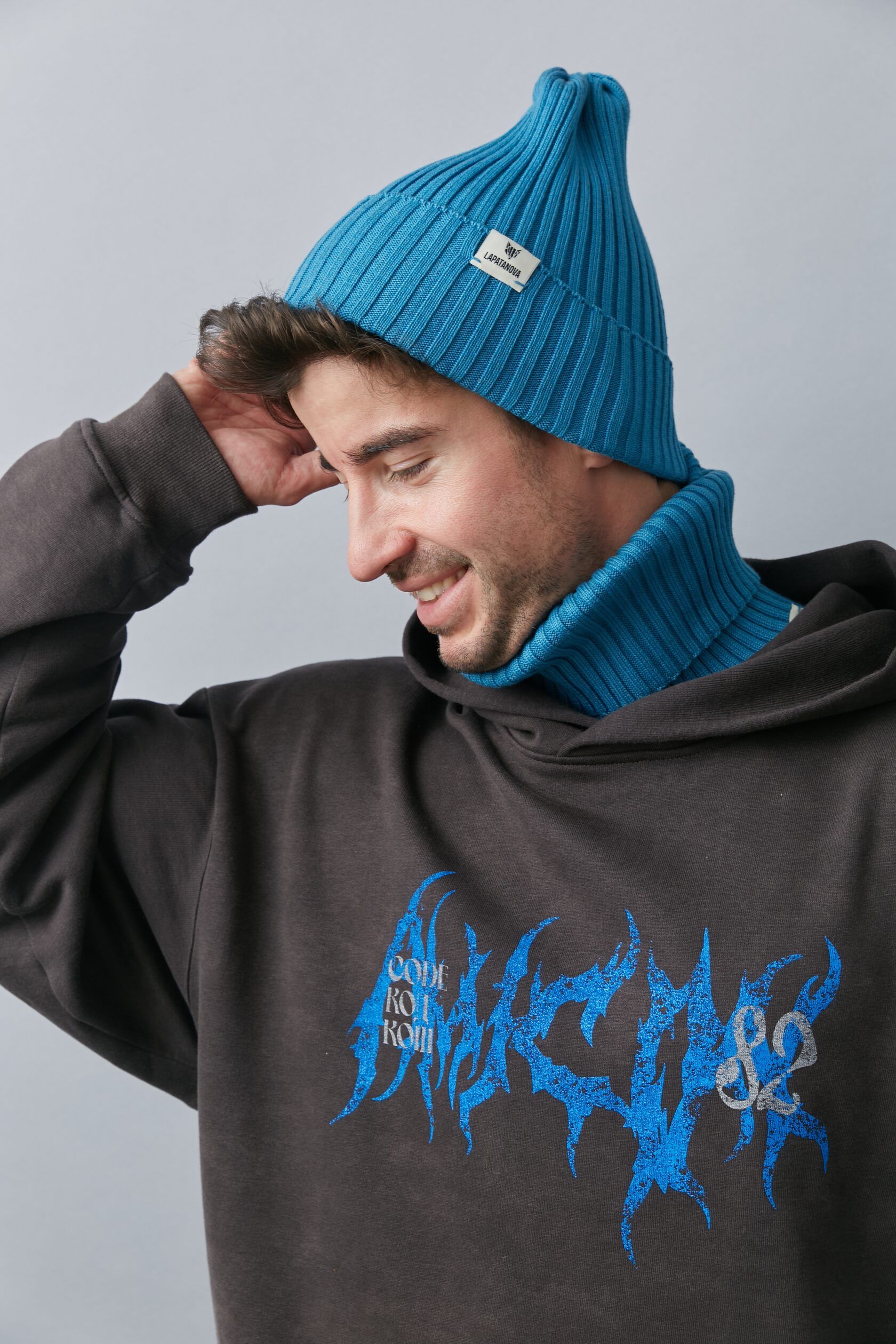 Шапка Взрослая морская волна S-L