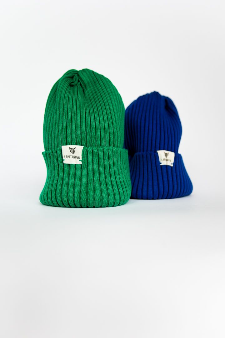 Шапка взрослая зеленый S-L