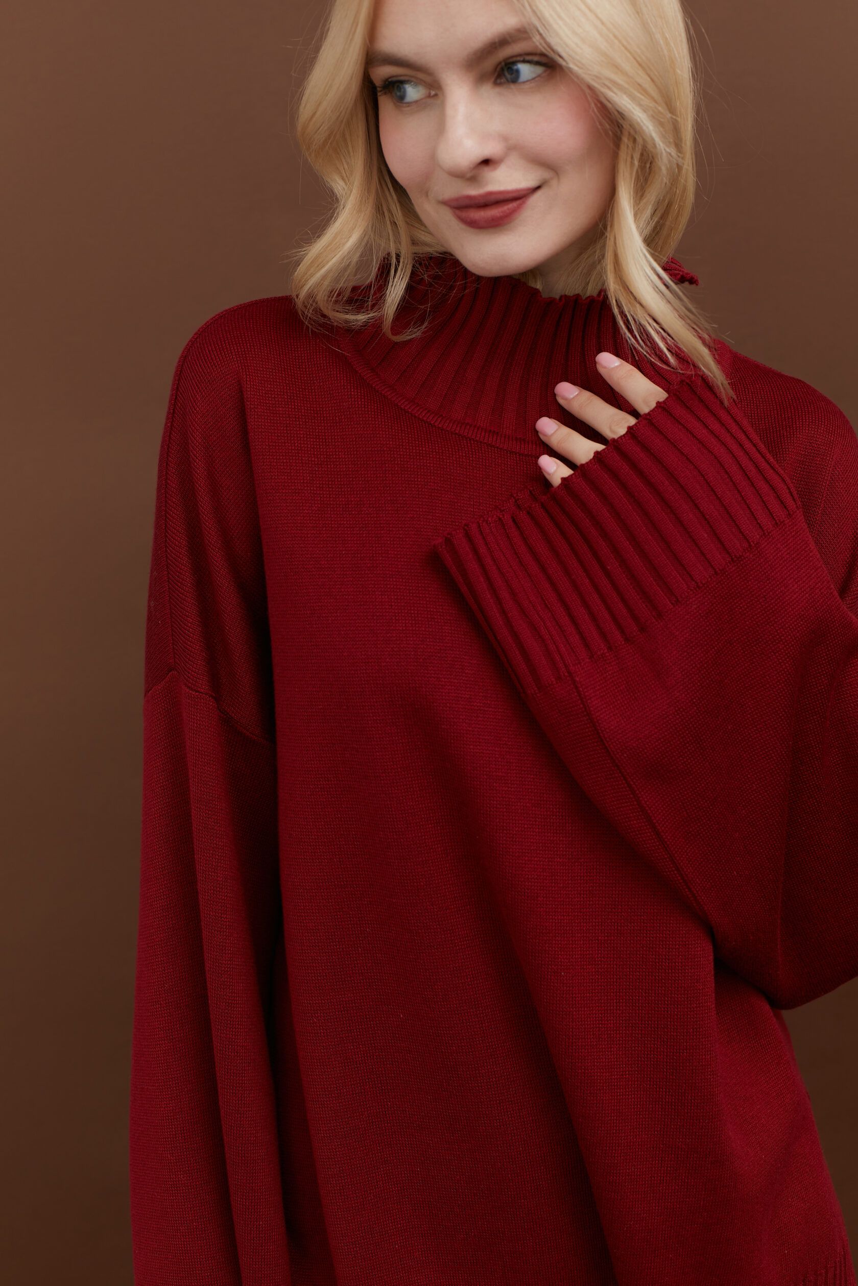 Свитер Кострома бургунди XS-S