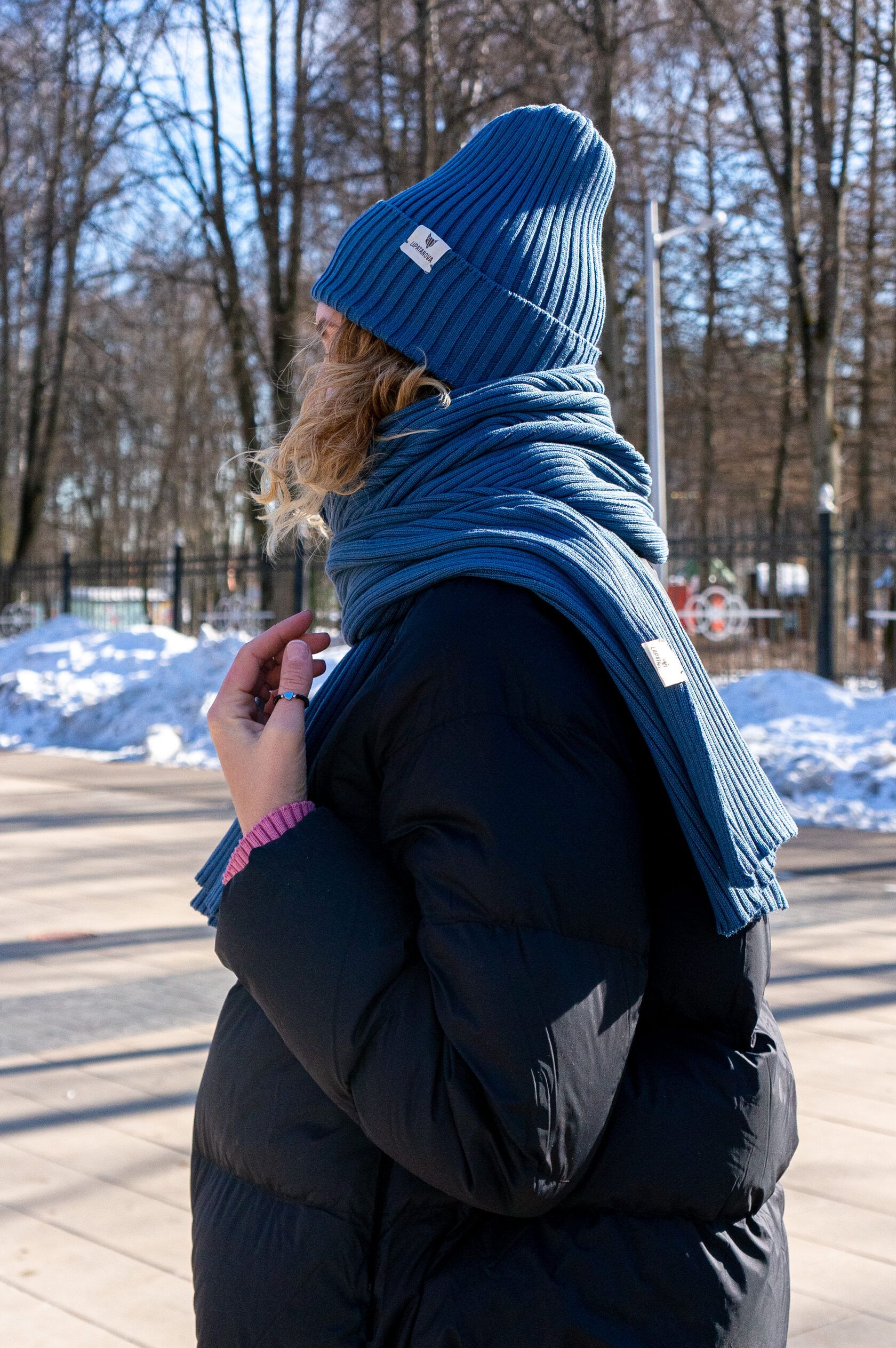 Шарф взрослый джинс undefined