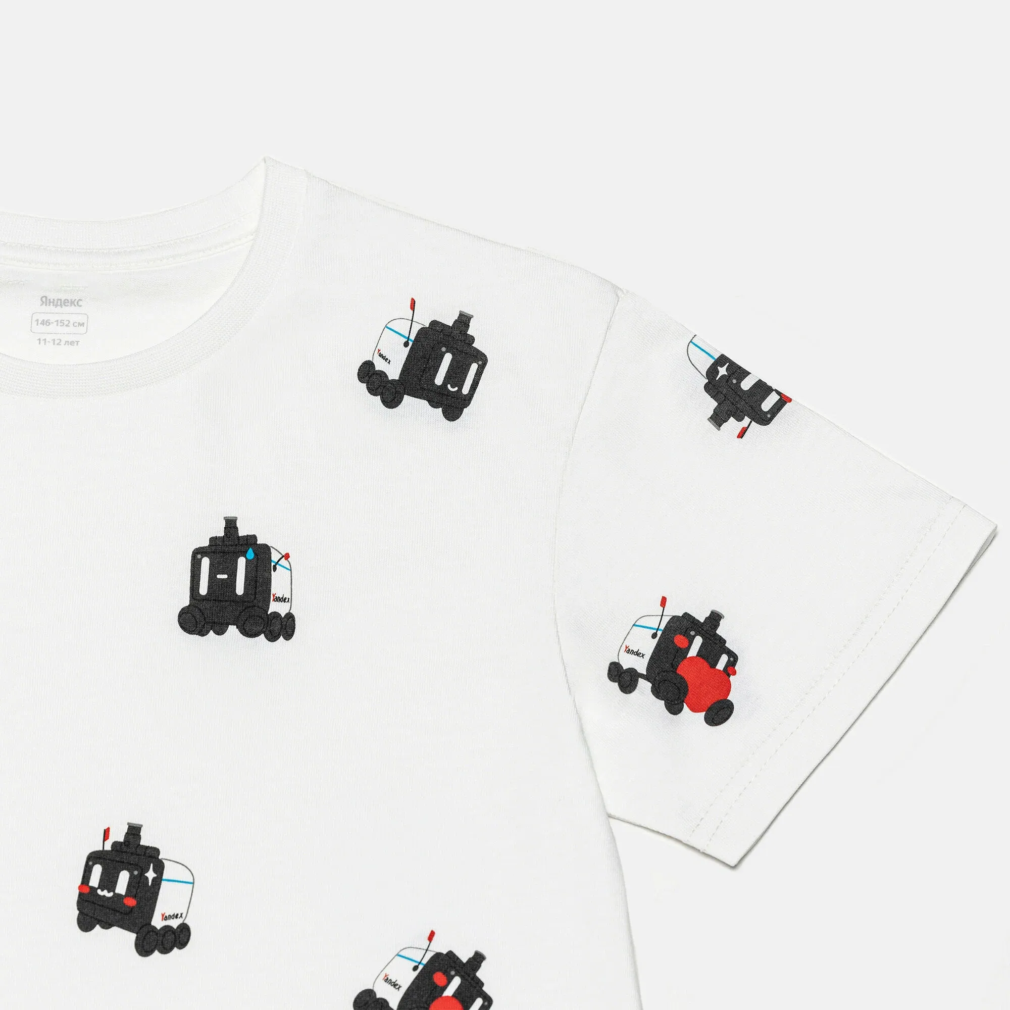Детская футболка «Робот-доставщик Яндекса»